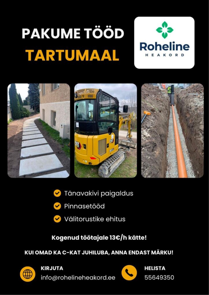 Pakume tööd Tartumaal