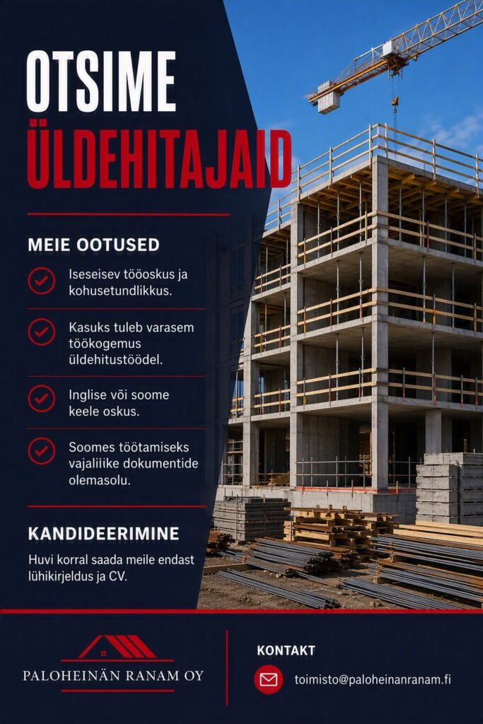 Otsime üldehitajaid Soome